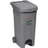 STEFANPLAST - Pattumiera a pedale Linea Urban Eco System Grigio Polvere 80 Litri - h79,5x51x40 cm