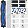 RUKHOOL T80S Omni / X9 Pro Omni Accessori Ricambi per Ecovacs Deebot X11 OmniCyclone/ X11 Pro Omni Ricambio 2 Spazzola Principale 4 Filtri 6 Spazzole Laterali 2 Panni Mocio Rullo 6 Sacchetti