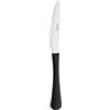 PINTINOX Set 12 Coltelli Tavola Stresa Colour Nero, Acciaio Inox, manico antiscivolo in Polipropilene ergonomico