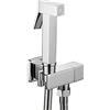 Ownace Set di kit per doccia in ottone cromato quadrato per WC con doccia e doccetta musulmana