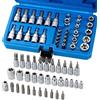 QHXKQH Set da 34 pezzi di Chiavi a Bussola con Cricchetto, Bussole Torx Femmina Robuste con Cricchetto, Inclusi Inserti Torx per Chiavi Multifunzionali