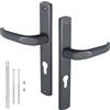KOTARBAU® Maniglia per porta, 72 mm, cilindro profilato, in alluminio, universale, maniglia per porta, colore antracite, porta interna, maniglia per porta esterna