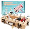 KFDDRN Set di Tavole per Cacciavite Montessori, Giocattolo Montessori per Bambini di 3, 4, 5 Anni, Giocattolo in Legno per Bambini, Tavoletta per Cacciavite in Legno, Giocattolo Motorio, Regalo per