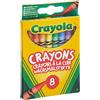 CRAYOLA - Pastelli a Cera, Confezione da 8 Pezzi, per Scuola e Tempo Libero, 52-3008