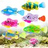 KBIBCK Robo Fish, 4 Pezzi Robot Fish, Giocattolo Elettronico con Luci a LED, Riutilizzabile Galleggiante Pesce Robotizzato Giocattolo da bagno (4)