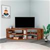 LBSIGN Mobile TV Ad Angolo Design Onda Con Ripiani Melissa Noce Chiaro
