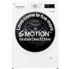 LG F4NX1008NWK Lavatrice smart 8kg, Classe A, 1400 giri, 6 Motion, Allergy Care, Bianca