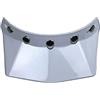Yctze Visiera Universale a 5 Bottoni Automatici per Casco Moto Jet con Visiera Antivento e Cappuccio per Casco Moto (WHITE)