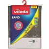 Vileda Rapid Copriasse Da Stiro Universale, In Cotone E Alluminio, Termoriflettente, Con Fermacorda, Grigio, 110-130 x 30-45 Cm