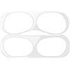 StyleDesign Adesivo antipolvere compatibile con Apple AirPods Pro - Protezione della polvere di metallo, colore argento