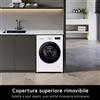 LG F4NX1008NWK Lavatrice smart 8kg, Classe A, 1400 giri, 6 Motion, Allergy Care, Bianca