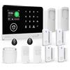 TUGARD Sistema di Sicurezza Domestico, Sistema di Allarme Casa Senza Fili WIFI/GSM SMS con Rilevatore di Movimento, Sirena di Allarme da 120dB, Telecomando Intelligente, Compatibile con Alexa(12 Pezzi)