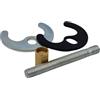 Schläfer 405410 | Kit di Fissaggio Universale per Montaggio Rubinetto a un Foro con vite M8 da 80 mm, Adatto per Miscelatore del Lavabo, Bidet e Lavello Cucina con Piastra in Acciaio Made in Italy