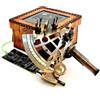 Vintage Marine Telescope Antica Marittima Nautica Sestante Astrolabio Ship's Box