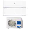 Haier - Climatizzatore dual split Haier Expert White Wifi 7000+15000 Btu inverter R32 A++ 5U90S2SS5FA