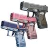 SSKHE Set di 3 pistole ad acqua trasparenti - Rosa/Grigio/Blu, a lungo raggio fino a 10 metri, sicurezza senza batterie, ideale per piscina, spiaggia e giochi in famiglia, regalo estivo per ragazzi e