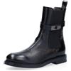 Faire Tronchetti in pelle con cinturino e tacco 2,5cm