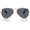 Ray-Ban Occhiali da Sole RB3025 9278R5 Aviator Oro Arista/Blu Unisex