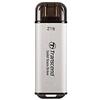 Transcend SSD Esterno 2TB Transcend USB/10Gbps ESD300S,Type C,silver,ESD300S [TS2TESD300S]