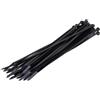 Poly Pool Fascette Cablaggi 25 Pezzi Nere 3.6x200mm, d Serraggio 2-50mm, ce