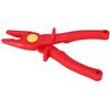 Dilwe Pinze isolate in plastica ad alta tensione 1000 V per lavoro, pinze per elettricisti professionali con impugnatura ergonomica antiscivolo per interruzione del circuito, rosso