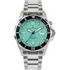 JACQUES LEMANS - Automatic watch Hybromatic - Automatic movimento dell'orologio - Spessore della cassa: 12.5 mm - Acciaio inossidabile - Green - 20 ATM