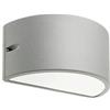 SOVIL Applique E27 da esterno in alluminio con diffusore opalino IP54 Sovil UMBE CHIUSA 474/72 [13181000]