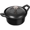 Staub Specialities La Coquette rotonda - 12 cm, Nera