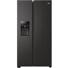 Haier SBS 90 Serie 3, HSOBPIF9183, Frigorifero Side by Side, 515 L, No Frost, Dispenser Ghiaccio, Luce LED, 90,8x65,9x177,5 cm, Nero, [CLASSE F]