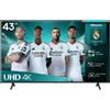 Hisense 43A6Q TV 109,2 cm (43") 4K Ultra HD Smart TV Wi-Fi Nero 300 cd/m²