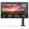 LG 32UN880K-B Monitor PC 80 cm [31.5] 3840 x 2160 Pixel 4K Ultra HD LCD Nero (32