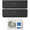 Haier - Climatizzatore dual split Haier Expert Black Wifi 9000+9000 Btu inverter R32 A++ 5U90S2SS5FA