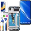 HLYGZX Display originale di ricambio per schermo LCD Huawei Y6p, MED-LX9 MED-LX9N Display Touch Digitizer Assembly Kit parti di riparazione (nero con cornice)