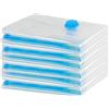 ZWMYF Sacchetti sottovuoto. 80% in più di spazio di archiviazione! Sacchetti sottovuoto con doppia cerniera e valvola turbo a tripla tenuta per il massimo risparmio di spazio (6 * 60x40cm)