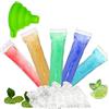 Changyeah Sacchetti per muffe Ice Popsicle,200 pezzi sacchetti per gelato, confezione da 200 pezzi per stampi per gelato, sacchetti per fare popsicle, congelatore, ghiaccio e caramelle congelate, con 1 imbuto