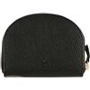 Draeger Paris - Portamonete con foglie dorate, colore: nero, Nero, 12 x 9,5 x 2cm