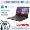 Lenovo Notebook Lenovo ThinkPad T440 14" Cpu i5-4300u Ram 8gb SSd 240gb W10P