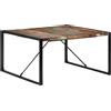 vidaXL Tavolo da Pranzo 140x140x75 cm in Legno Massello di Recupero