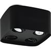 EGLO connect.z Smart Home Led lampada da soffitto Caminales-Z con quattro luci, ZigBee, app e controllo vocale, colore della luce regolabile, dimmerabile, GU10