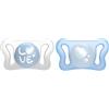 CHICCO Succhietto Chicco Physio Forma Micrò Blu Silicone 2 pz 0-2 m