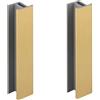 cyclingcolors 2x Connettore Zoccolino Battiscopa 100mm colore dorato Bordo Mobili Cucina Zoccolo Giunzione multiangolo angolare