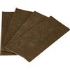 Adsamm FP-35-SA-BR-80180-4 4 Piastre in Feltro autoadesive, Marrone, 80 x 180 mm