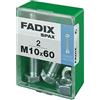 FADIX CAJA M 2 uds. TORNILLO METRICA CAB HEX +TUERCA CINC M10x60mm FADIX