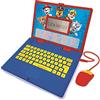 Lexibook Paw Patrol-Computer Portatile educativo e bilingue Tedesco/Inglese-Giocattolo per Bambini Ragazze 124 attività, impara Giochi e Musica con Chase Marshall-Rosso/Blu, Colore, JC598PAZi3