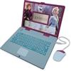 LEXIBOOK - Disney Frozen 2 - Computer portatile educativo e bilingue spagnolo/inglese - Giocattolo per ragazze con 124 attività di apprendimento, giochi e musica con Elsa e Anna - Blu/Viola