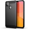 FORCELL CUSTODIA B-CASE TPU SILICONE COVER CASE PER XIAOMI REDMI 9C CARBON METAL BLACK