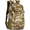 HUNTVP Zaino Sportivo 25L, Zainetto Militare Tattico Molle per Campeggio Alpinismo Escursionismo Ciclismo Viaggio Trekking Sport