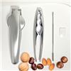 MmmLucipor Set Taglia Castagne/ Schiaccianoci Multifunzionale, Apri Castagne, Taglia Castagne in Acciaio, Taglia Castagne a Croce, per Noci, Castagne, Tutti i Tipi di Noci, Mandorle, Nocciole, Frutti di Mare