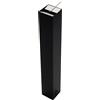 Danese Milano Ponza Posacenere da terra in alluminio anodizzato nero