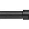 Ivilon (70 cm - 120 cm) - Tenda decorativa per finestra - Ivilon End Cap Style Design, diametro 2,5 cm, da 28 a 120 cm, colore nero